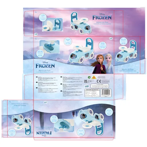 Cavalcabile Bambini Frozen Disney Portaoggetti Telefono Giocattolo