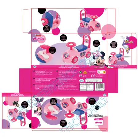 Cavalcabile Bambini Minnie Disney Portaoggetti Telefono Giocattolo