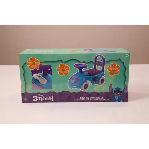 Cavalcabile Bambini Stitch Disney Portaoggetti Telefono Giocattolo