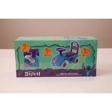 Cavalcabile Bambini Stitch Disney Portaoggetti Telefono Giocattolo