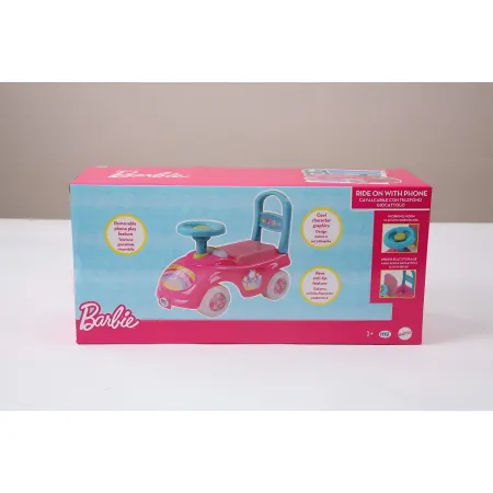 Cavalcabile per Bambini Barbie Rosa Portaoggetti Telefono Giocattolo