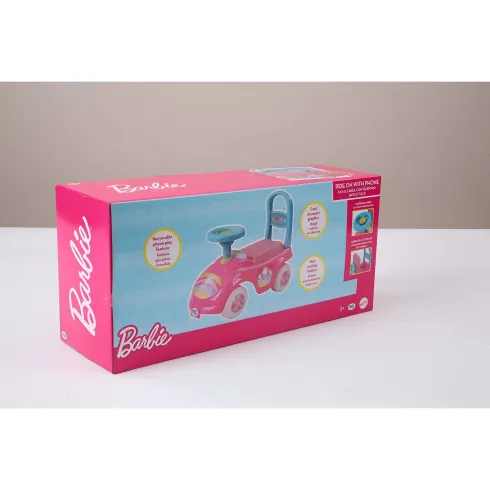 Cavalcabile per Bambini Barbie Rosa Portaoggetti Telefono Giocattolo
