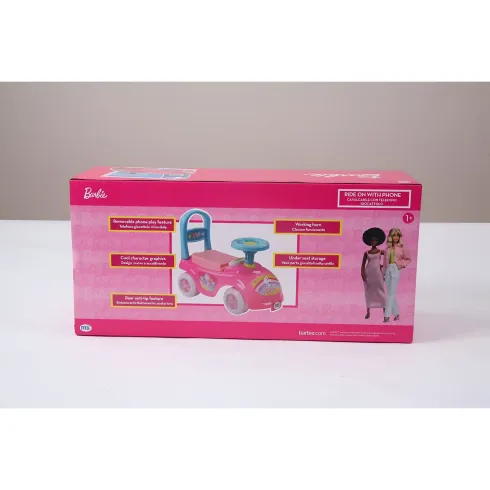 Cavalcabile per Bambini Barbie Rosa Portaoggetti Telefono Giocattolo