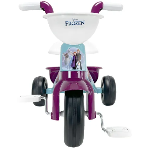Triciclo Primi Passi per Bambini Frozen Disney 3 Ruote 2 Cestini