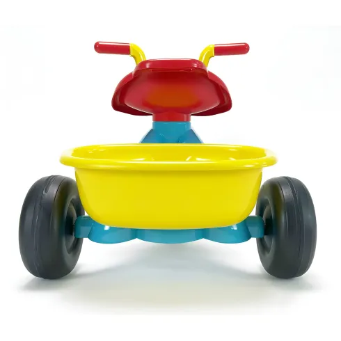 Triciclo Primi Passi per Bambini Topolino Disney 3 Ruote 2 Cestini