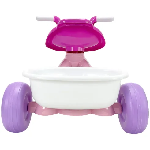 Triciclo Primi Passi per Bambini Minnie Disney 3 Ruote 2 Cestini