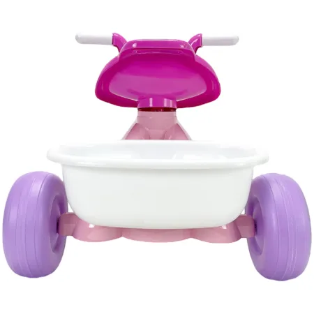 Triciclo Primi Passi per Bambini Minnie Disney 3 Ruote 2 Cestini