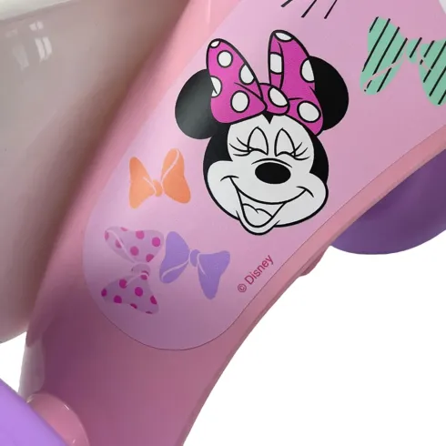 Triciclo Primi Passi per Bambini Minnie Disney 3 Ruote 2 Cestini