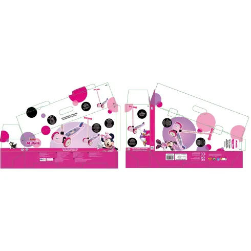 Monopattino per Bambini 3 Ruote Minnie Disney Manubrio Regolabile