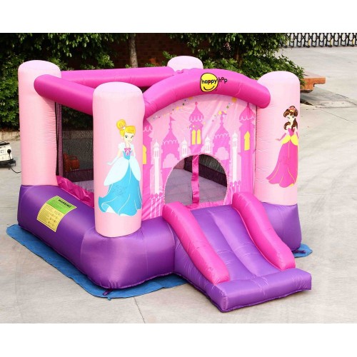 Gonfiabile per Bambini Castello Incantato Principesse Gioco Scivolo Canestro