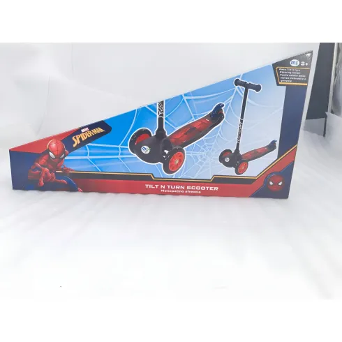 Monopattino per Bambini 3 Ruote Spiderman Marvel Manubrio Regolabile