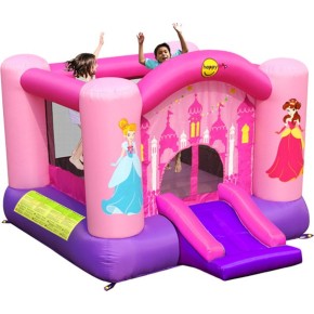 Gonfiabile per Bambini Castello Incantato Principesse Gioco Scivolo Canestro