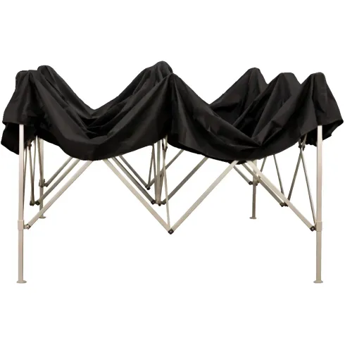 Gazebo da Giardino 3x3 a Fisarmonica Impermeabile Nero con Sacca