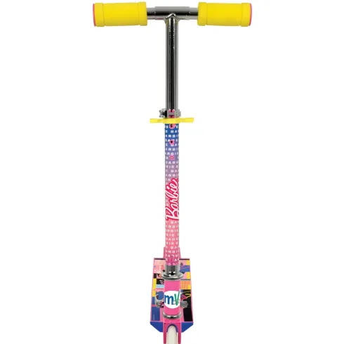 Monopattino Pieghevole Bambini Barbie 2 Ruote Manubrio Regolabile
