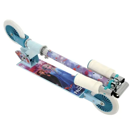 Monopattino Pieghevole Bambini Frozen 2 Ruote Manubrio Regolabile