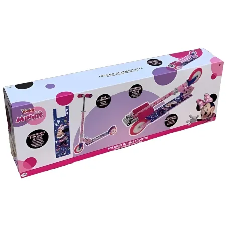 Monopattino Pieghevole Bambini Minnie 2 Ruote Manubrio Regolabile