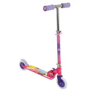 Monopattino Pieghevole Bambini Principesse 2 Ruote Manubrio Regolabile