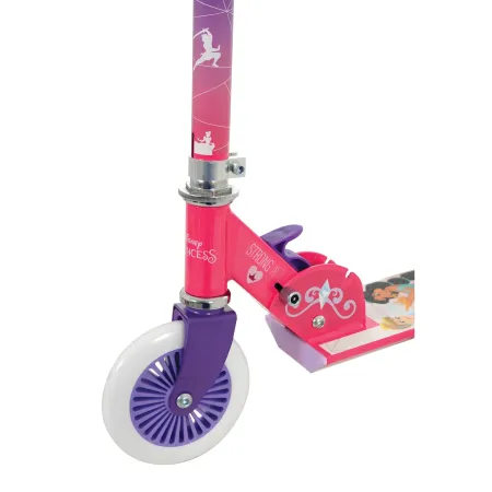 Monopattino Pieghevole Bambini Principesse 2 Ruote Manubrio Regolabile