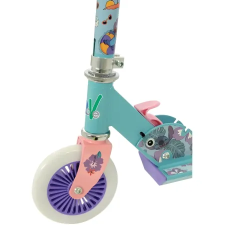 Monopattino Pieghevole Bambini Stitch 2 Ruote Manubrio Regolabile