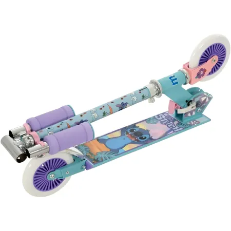 Monopattino Pieghevole Bambini Stitch 2 Ruote Manubrio Regolabile