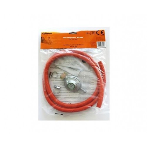 Regolatore di Pressione Riduttore Gas per Stufe Bombole Barbecue Funghi Tubo 150