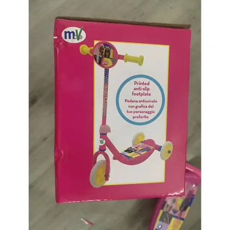 Monopattino per Bambini 3 Ruote Barbie Rosa Manubrio Regolabile
