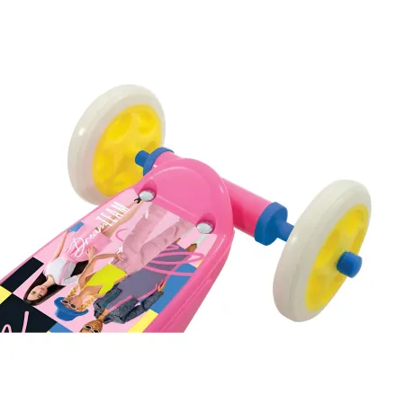 Monopattino per Bambini 3 Ruote Barbie Rosa Manubrio Regolabile