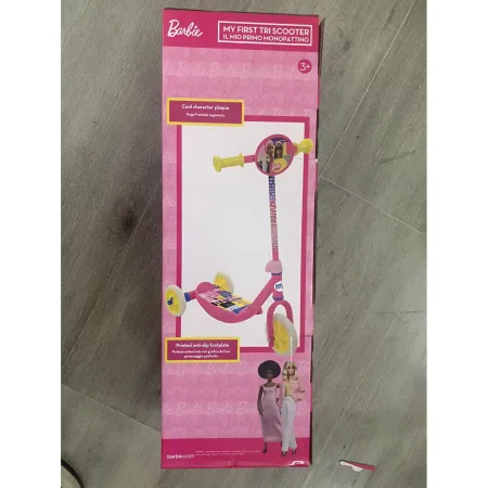 Monopattino per Bambini 3 Ruote Barbie Rosa Manubrio Regolabile