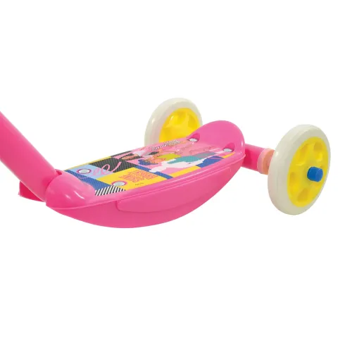 Monopattino per Bambini 3 Ruote Barbie Rosa Manubrio Regolabile