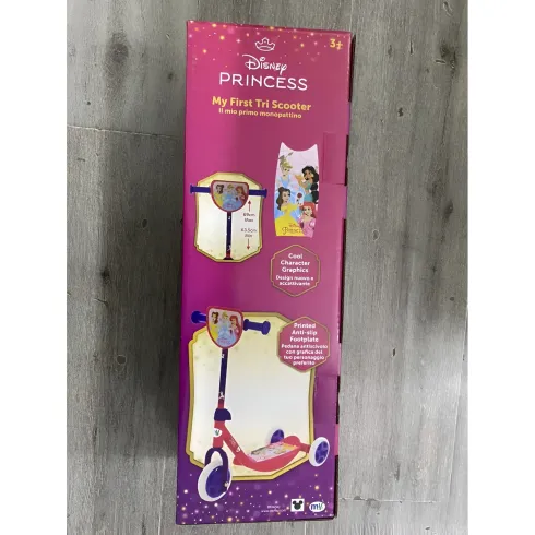 Monopattino per Bambini 3 Ruote Principesse Disney Manubrio Regolabile