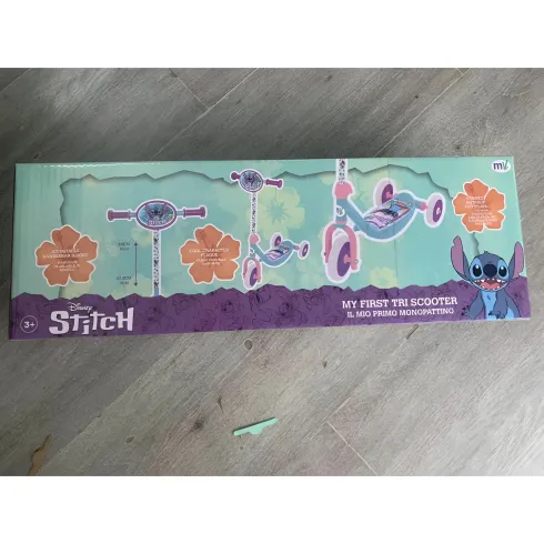 Monopattino per Bambini 3 Ruote Stitch Disney Manubrio Regolabile