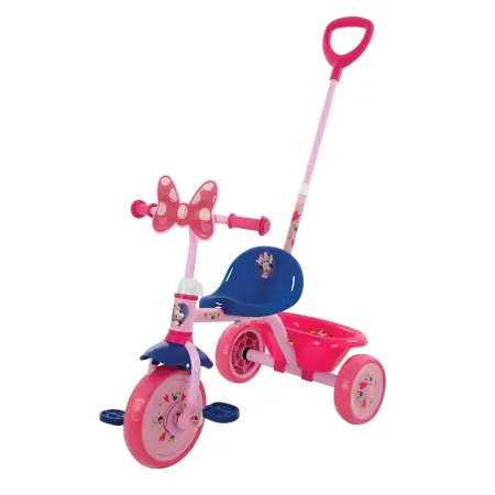 Triciclo per Bambini con Maniglia Regolabile Minnie Disney Ruote EVA