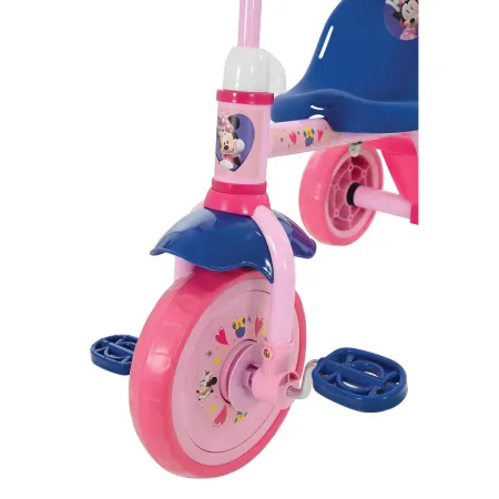Triciclo per Bambini con Maniglia Regolabile Minnie Disney Ruote EVA