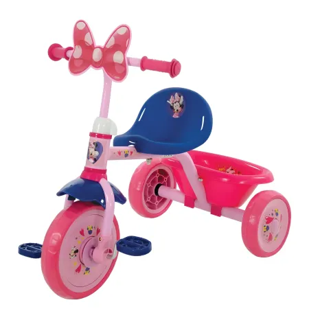 Triciclo per Bambini con Maniglia Regolabile Minnie Disney Ruote EVA