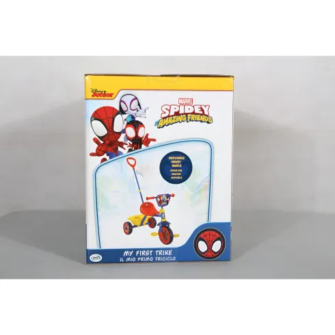 Triciclo per Bambini con Maniglia Regolabile Spiderman Ruote EVA
