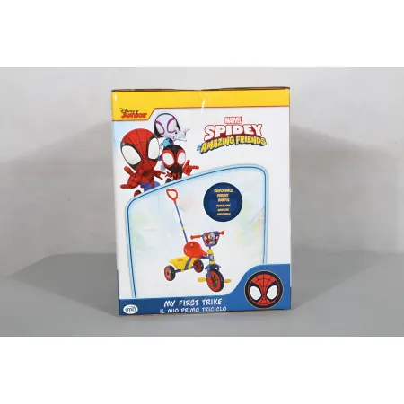 Triciclo per Bambini con Maniglia Regolabile Spiderman Ruote EVA