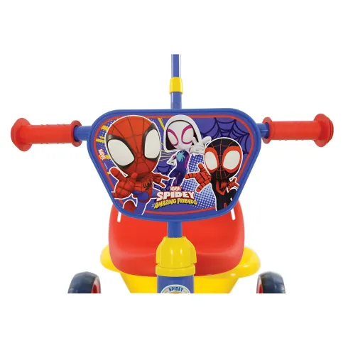 Triciclo per Bambini con Maniglia Regolabile Spiderman Ruote EVA