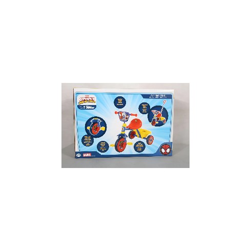 Triciclo per Bambini con Maniglia Regolabile Spiderman Ruote EVA