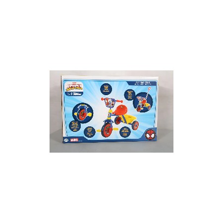 Triciclo per Bambini con Maniglia Regolabile Spiderman Ruote EVA