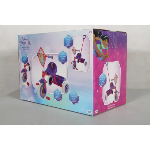 Triciclo Bambini con Maniglia Regolabile Principesse Disney Ruote EVA
