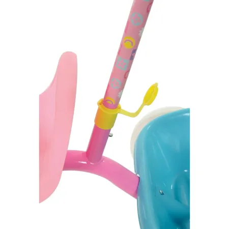 Triciclo Bambini con Maniglia Regolabile Removibile Barbie Ruote EVA