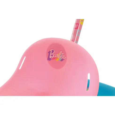 Triciclo Bambini con Maniglia Regolabile Removibile Barbie Ruote EVA