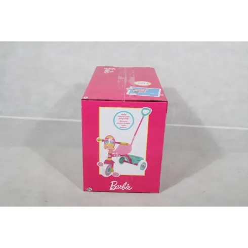 Triciclo Bambini con Maniglia Regolabile Removibile Barbie Ruote EVA
