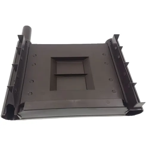 Fioriera Quadrata 43x43 con Grigliato 140 in Plastica da Esterno Pannello Moka