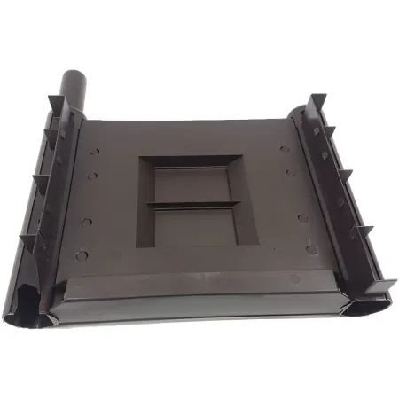 Fioriera Quadrata 43x43 con Grigliato 140 in Plastica da Esterno Pannello Moka