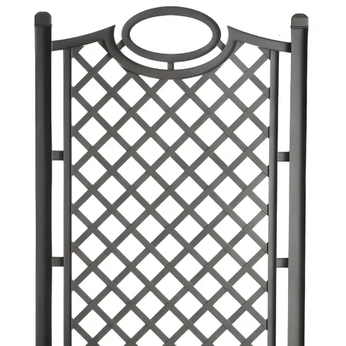 Fioriera Separé Antracite Griglia Effetto Legno 80x42,5 cm da Esterno