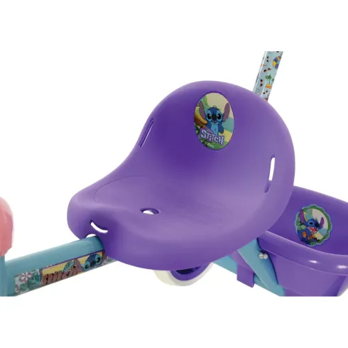 Triciclo per Bambini con Maniglia Regolabile Stitch Disney Ruote EVA