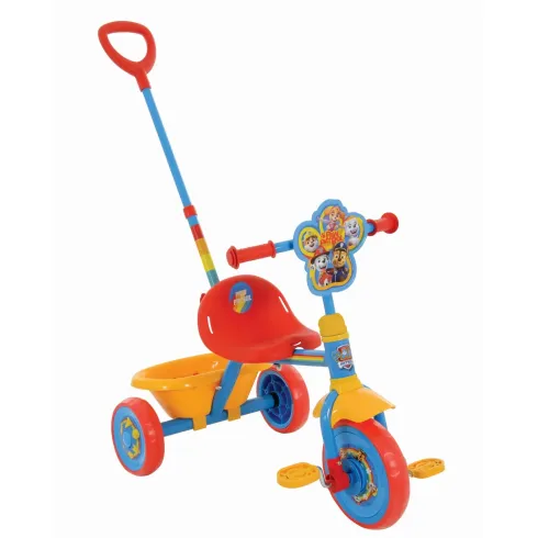 Triciclo per Bambini con Maniglia Regolabile Paw Patrol Ruote EVA