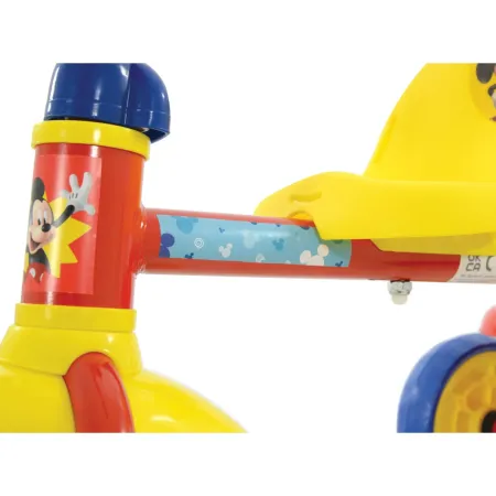 Triciclo per Bambini Maniglia Regolabile Topolino Disney Ruote EVA