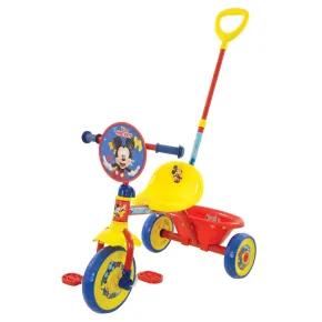 Triciclo per Bambini Maniglia Regolabile Topolino Disney Ruote EVA